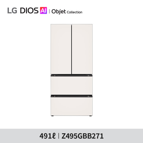 [LG전자] LG 디오스 오브제컬렉션 김치톡톡  Z495GBB271- 491리터 뚜껑식 김치냉장고